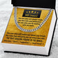 The One - Length - Adjustable Cuban Link Chain For Dad