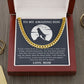 All My Love And Support - Length Adjustable Cuban Link Chain For Son