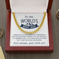 Qualities I Got From You - Length Adjustable Cuban Link Chain For Dad