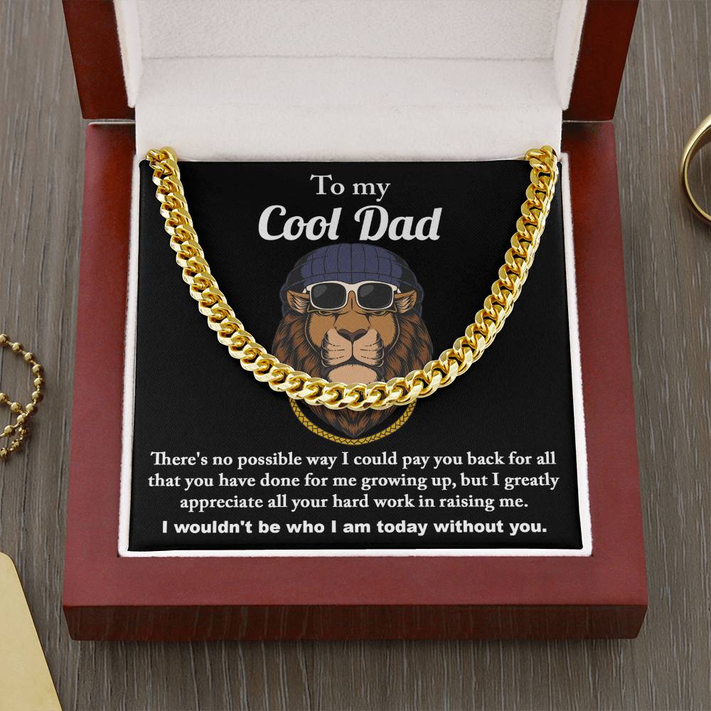 Cool Dad - Length-Adjustable Cuban Link Chain For Dad