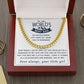 My Love For You - Length Adjustable Cuban Link Chain For Dad