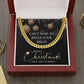 Jingle Your Bells - Length-Adjustable Cuban Link Chain For Your Man For Christmas