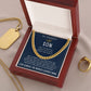 Your Strength And Tenacity - Length Adjustable Cuban Link Chain For Son