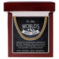 A Dad Like Mine - Length Adjustable Cuban Link Chain For Dad