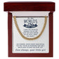The Love You Have For Me - Length Adjustable Cuban Link Chain For Dad