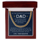 Symbol Of Love - Length Adjustable Cuban Link Chain For Dad