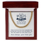 My First Love - Length Adjustable Cuban Link Chain For Dad