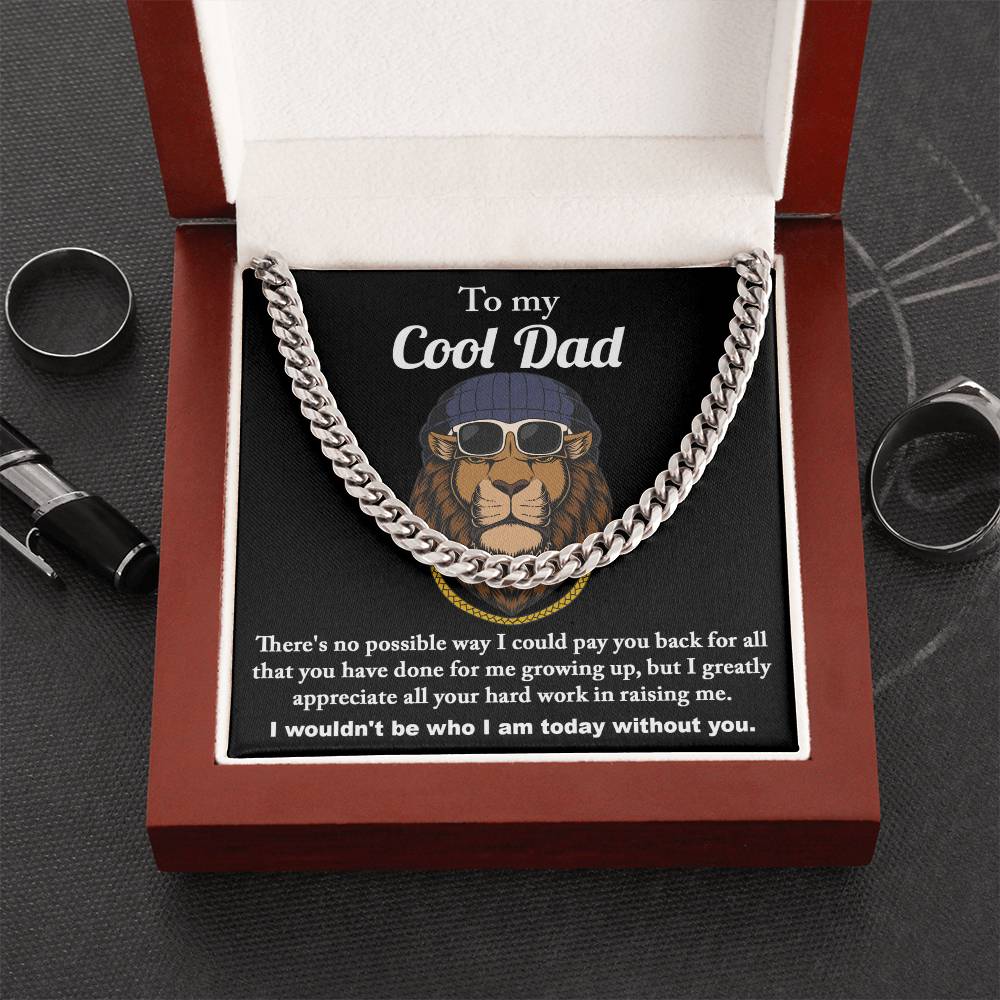 Cool Dad - Length-Adjustable Cuban Link Chain For Dad