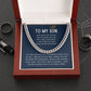 I Believe In You - Length Adjustable Cuban Link Chain For Son