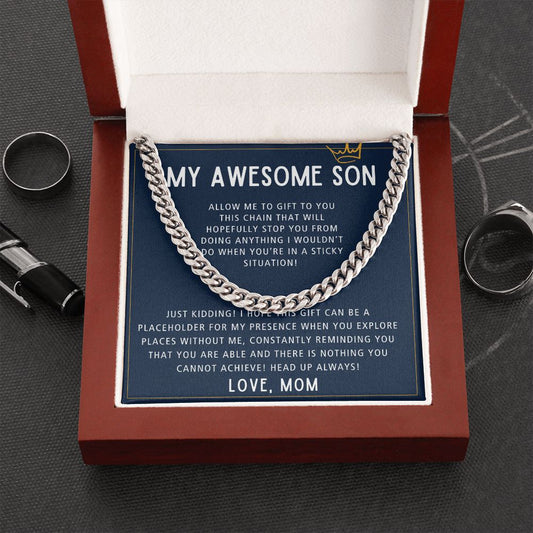 Nothing You Cannot Achieve - Length Adjustable Cuban Link Chain For Son