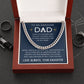 For Being Who You Are - Length Adjustable Cuban Link Chain For Dad