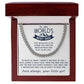 Because of you - Length Adjustable Cuban Link Chain For Dad