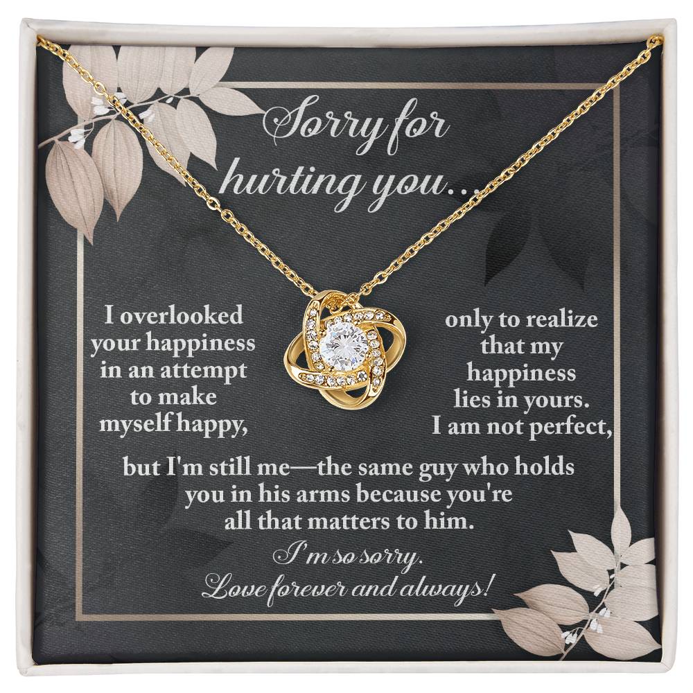 I'm Still Me - Love Knot Apology Necklace