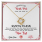 From The Desk Of Santa Claus - Love Knot Necklace For Her For Christmas