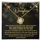 Get Your Sparkle On - Love Knot Necklace For Daughter For Christmas