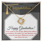 The World Is Your Oyster - Love Knot Necklace For Graduate At Graduation