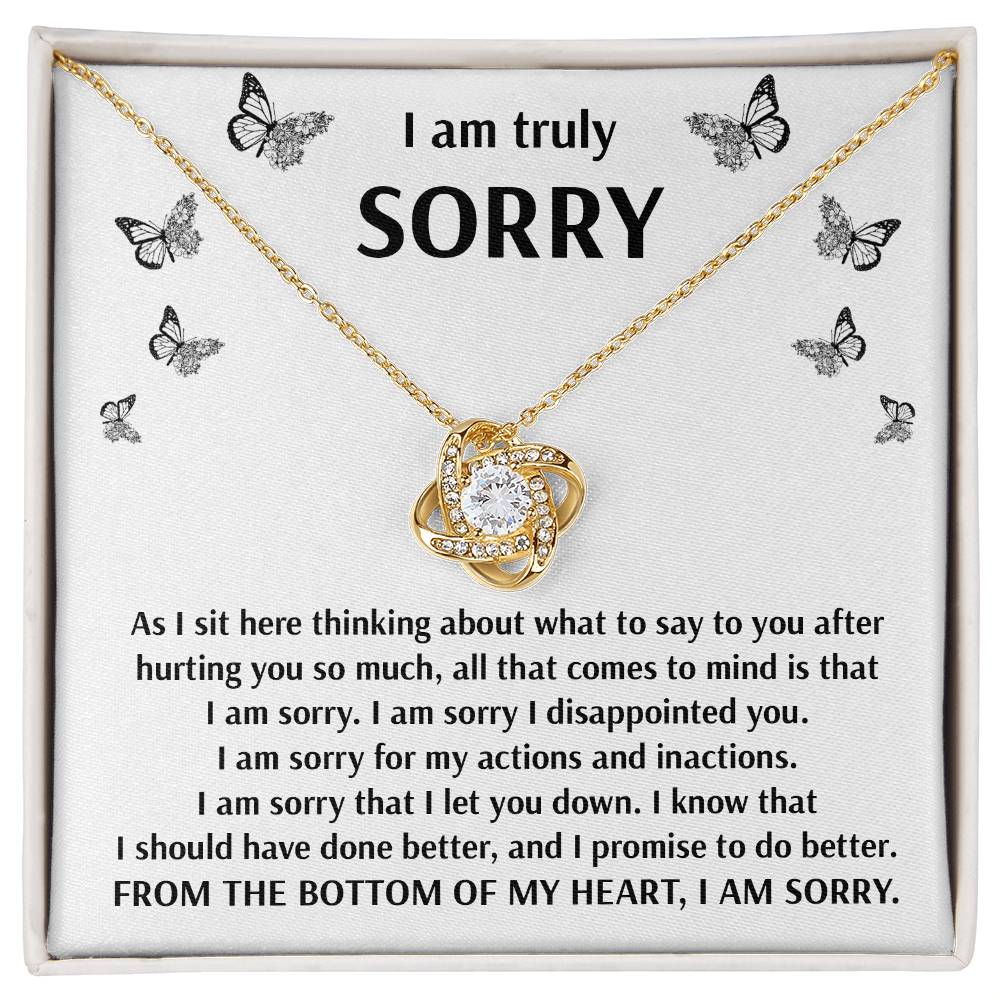 Should Have Done Better - Love Knot Apology Necklace