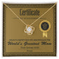 Certificate Of Achievement - Love Knot Necklace For Mom