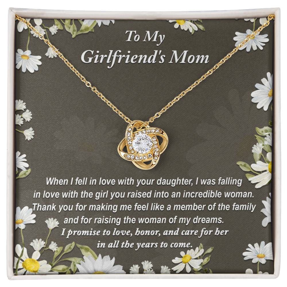 The Girl You Raised - Love Knot Necklace For Girlfriend's Mom