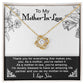 Doubly Blessed - Love Knot Necklace For Mother-In-Law