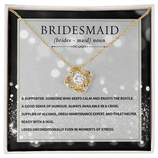 My Bridesmaid - Love Knot Necklace For Bridesmaid