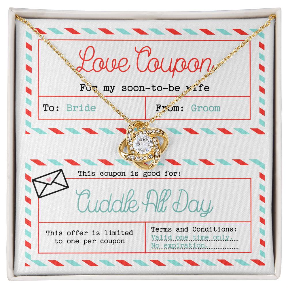 Love Coupon - Love Knot Necklace For Soon-To-Be-Wife