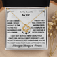 If I Had A Magic Genie - Love Knot Necklace For Wife