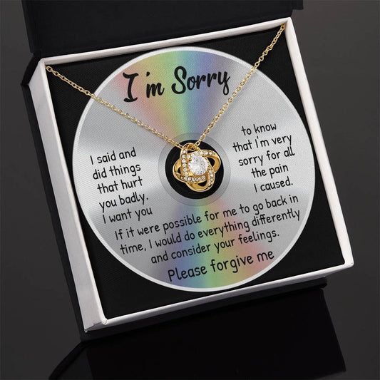 To Go Back In Time - Love Knot Apology Necklace