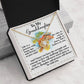You Will Never Travel Alone - Love Knot Necklace For Granddaughter