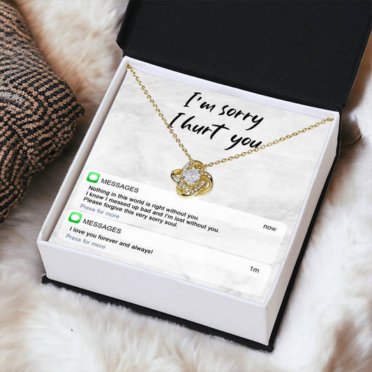 Lost Without You - Love Knot Apology Necklace