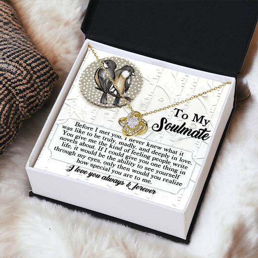 The Kind Of Feeling - Love Knot Necklace For Soulmate