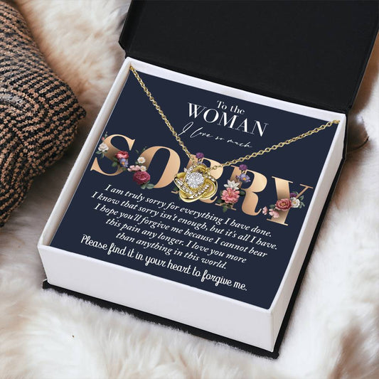 Cannot Bear This Pain - Love Knot Apology Necklace