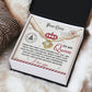 Post Card To My Queen - Love Knot Necklace For Soulmate For Christmas