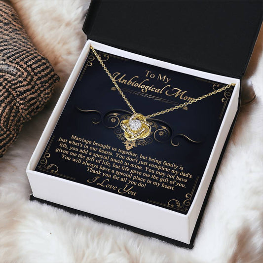 Special Place In My Heart - Love Knot Necklace For Bonus Mom