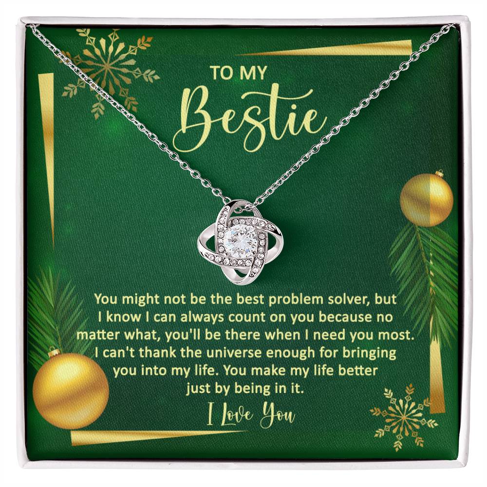 I Know I Can Always Count On You - Love Knot Necklace For Bestie For Christmas