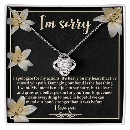 The Last Thing - Love Knot Apology Necklace