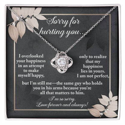 I'm Still Me - Love Knot Apology Necklace