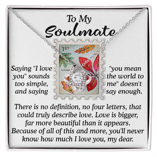 Far More Beautiful - Love Knot Necklace For Soulmate