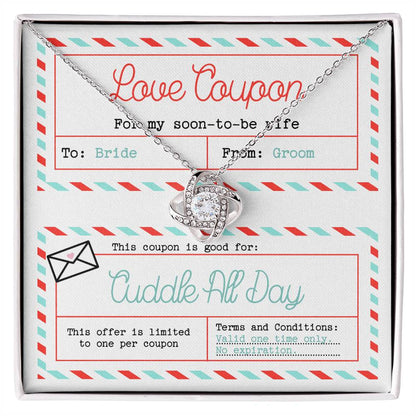 Love Coupon - Love Knot Necklace For Soon-To-Be-Wife