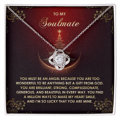 You Must Be An Angel - Love Knot Necklace For Soulmate For Christmas
