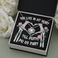 You Live In My Heart - Love Knot Halloween Necklace