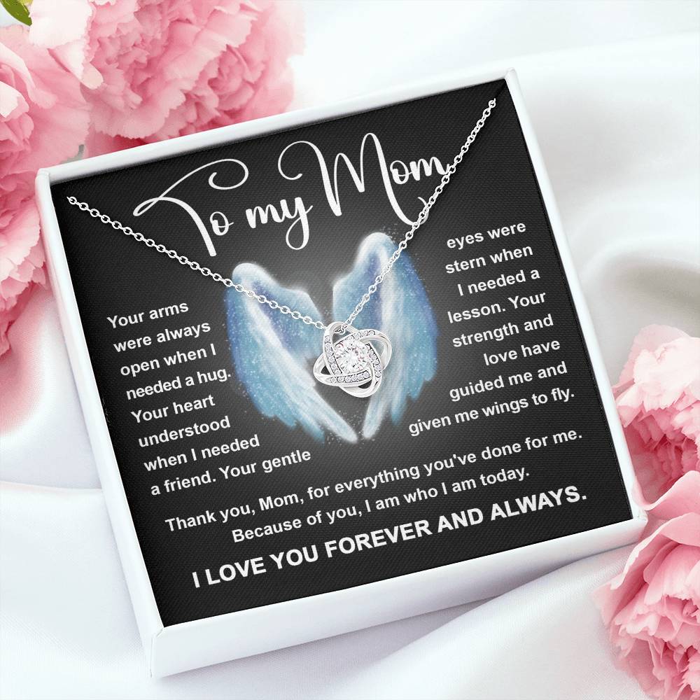 Wings To Fly - Love Knot Necklace For Mom