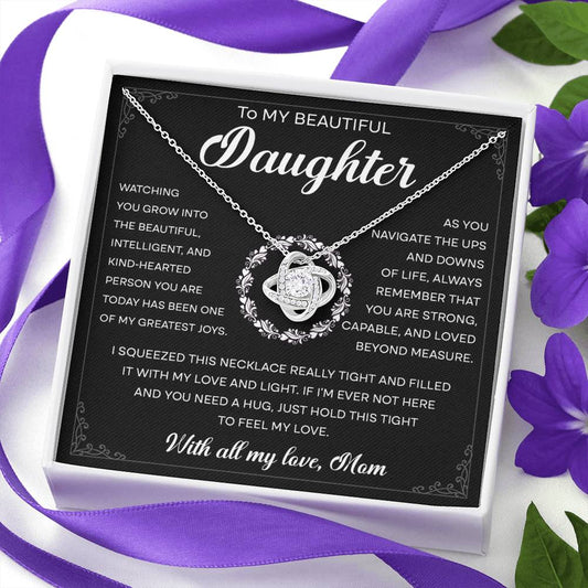 My Greatest Joys - Love Knot Necklace For Daughter