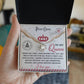 Post Card To My Queen - Love Knot Necklace For Soulmate For Christmas
