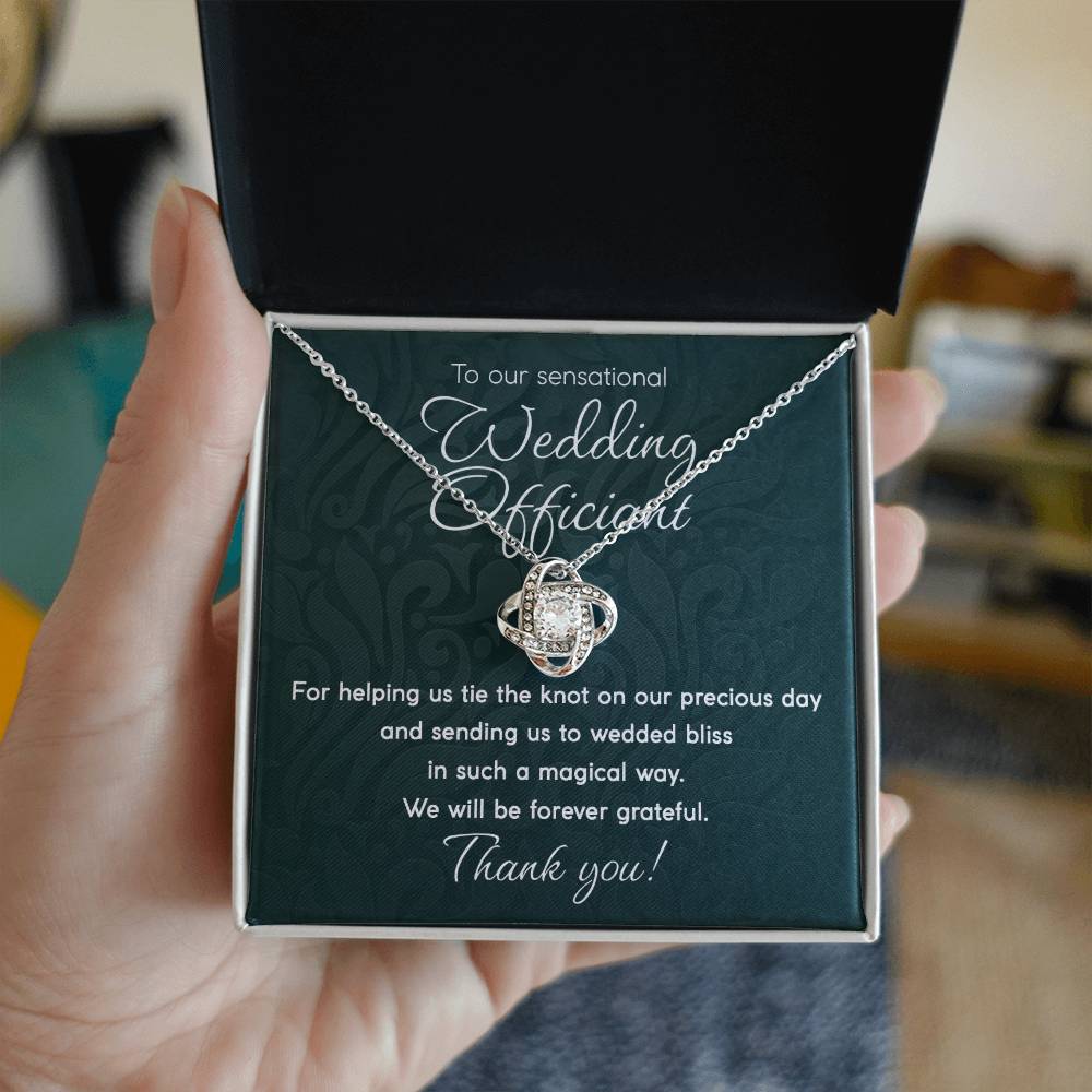 Forever Grateful - Love Knot Necklace For Wedding Officiant