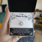 Doubly Blessed - Love Knot Necklace For Mother-In-Law