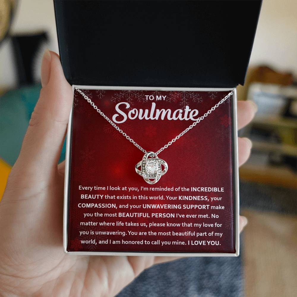 Most Beautiful Part Of My World - Love Knot Necklace For Soulmate For Christmas