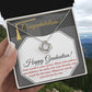 The World Is Your Oyster - Love Knot Necklace For Graduate At Graduation