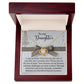 Your Challenges Are Mine To Share - Love Knot Necklace For Daughter For Christmas