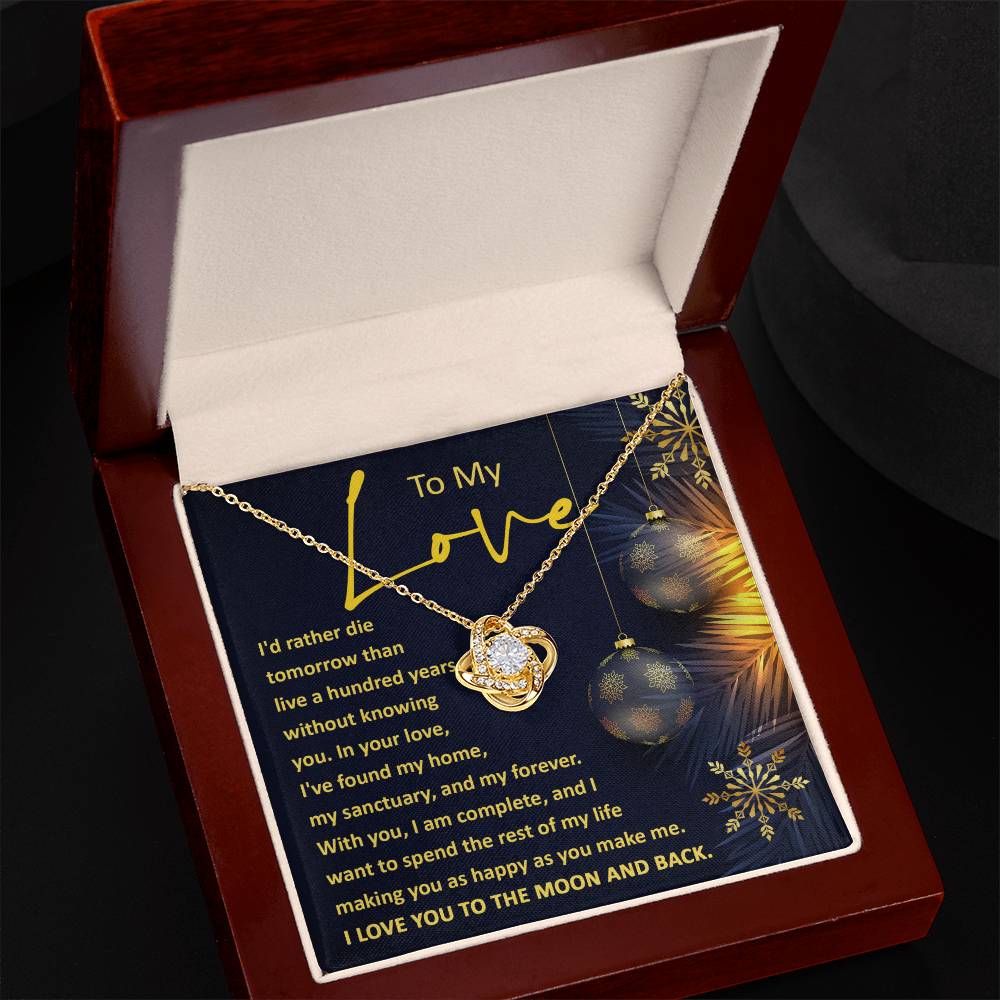 A Hundred Years - Love Knot Necklace For Your Love For Christmas